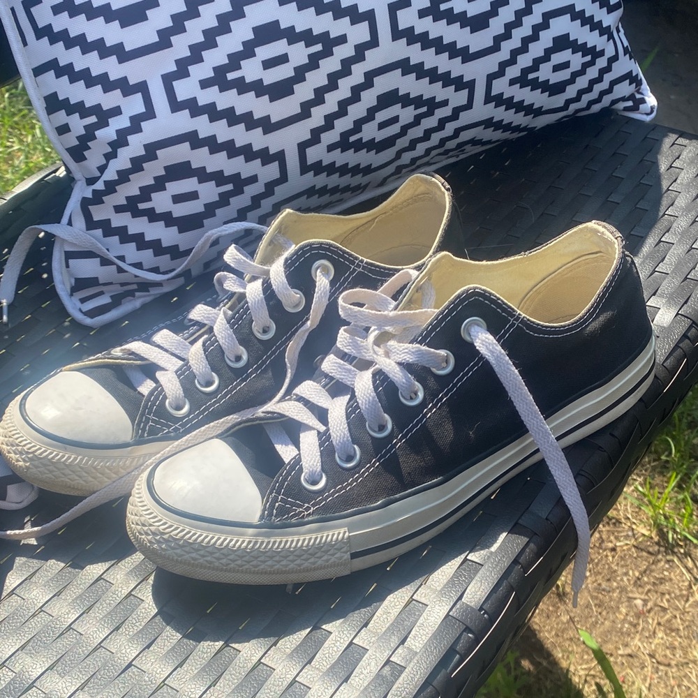 Converse Black and White Canvas Shoes
